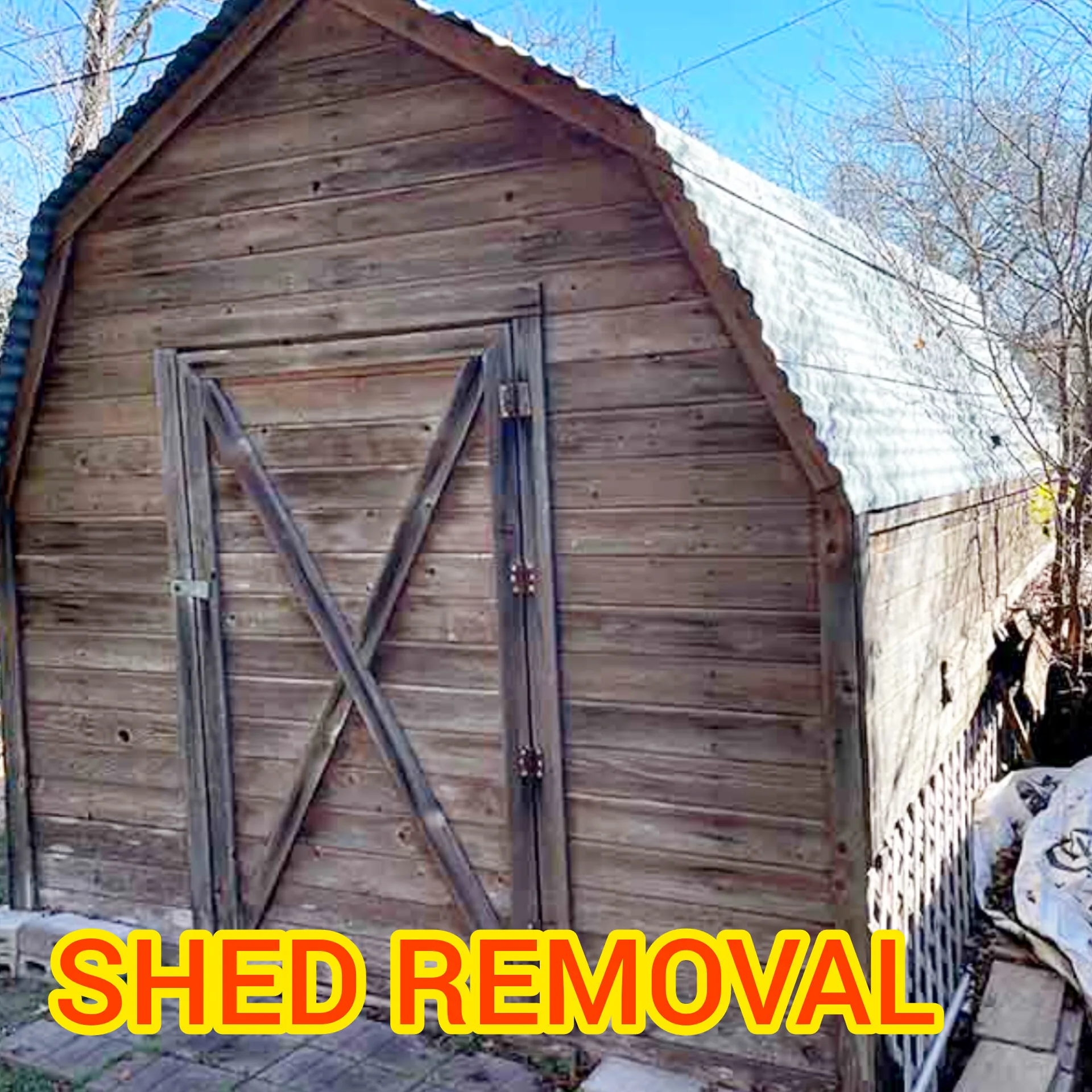 Shed removal Owings Mills Maryland