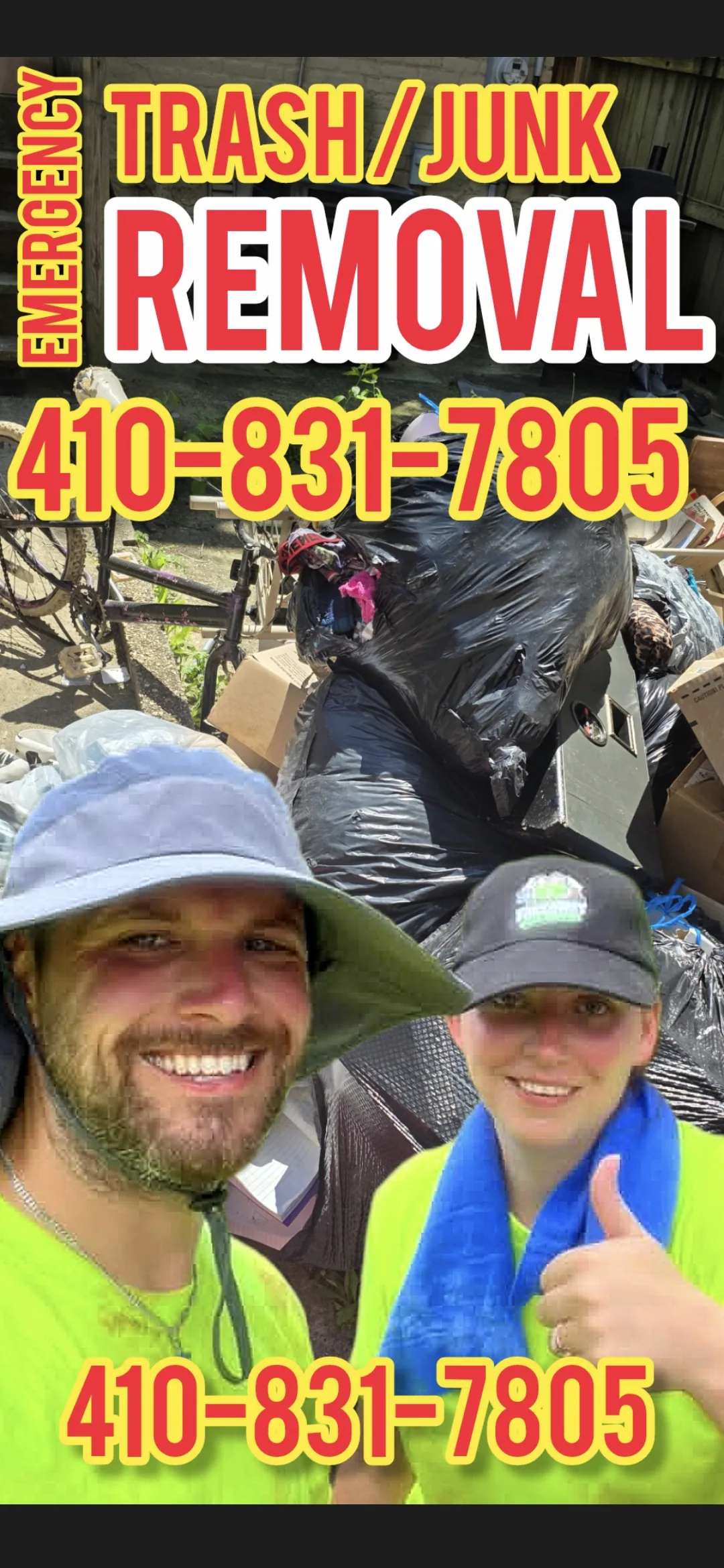 Junk removal crew Owings Mills Maryland